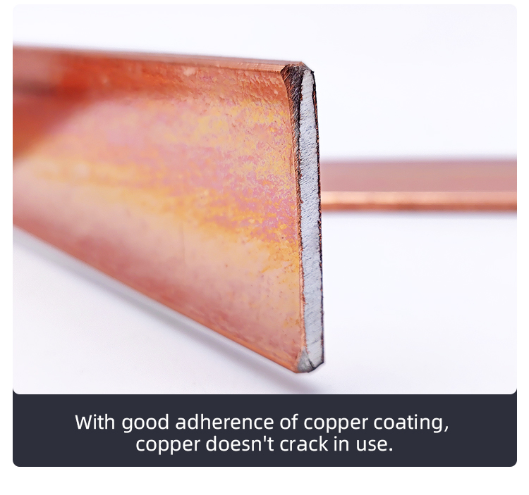 High Purity earth copper strip for earthing system