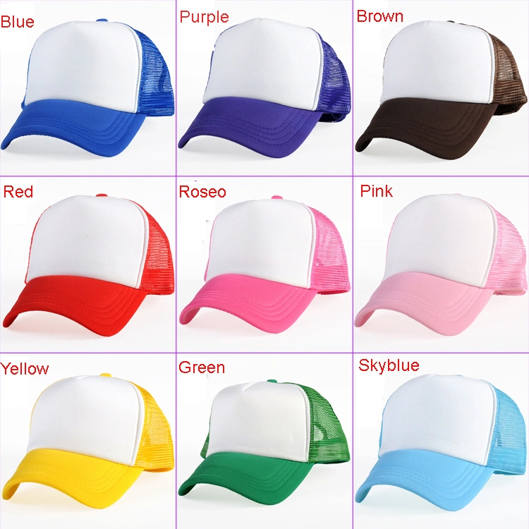 Sublimation Blank Cap Polyester Cotton Baseball Cap