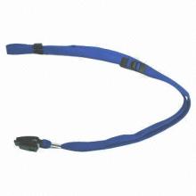 Silk screen printed nylon neck lanyard