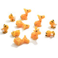 Mini Deer Beef Shaped Animal Resin Cabochon 3D Beads 100pcs/bag DIY Toy Decor Cabochon Kids Bedroom Ornaments Slime