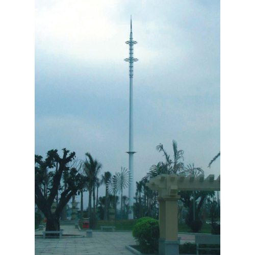 Pininturahan ang Telecommunication Steel Pole