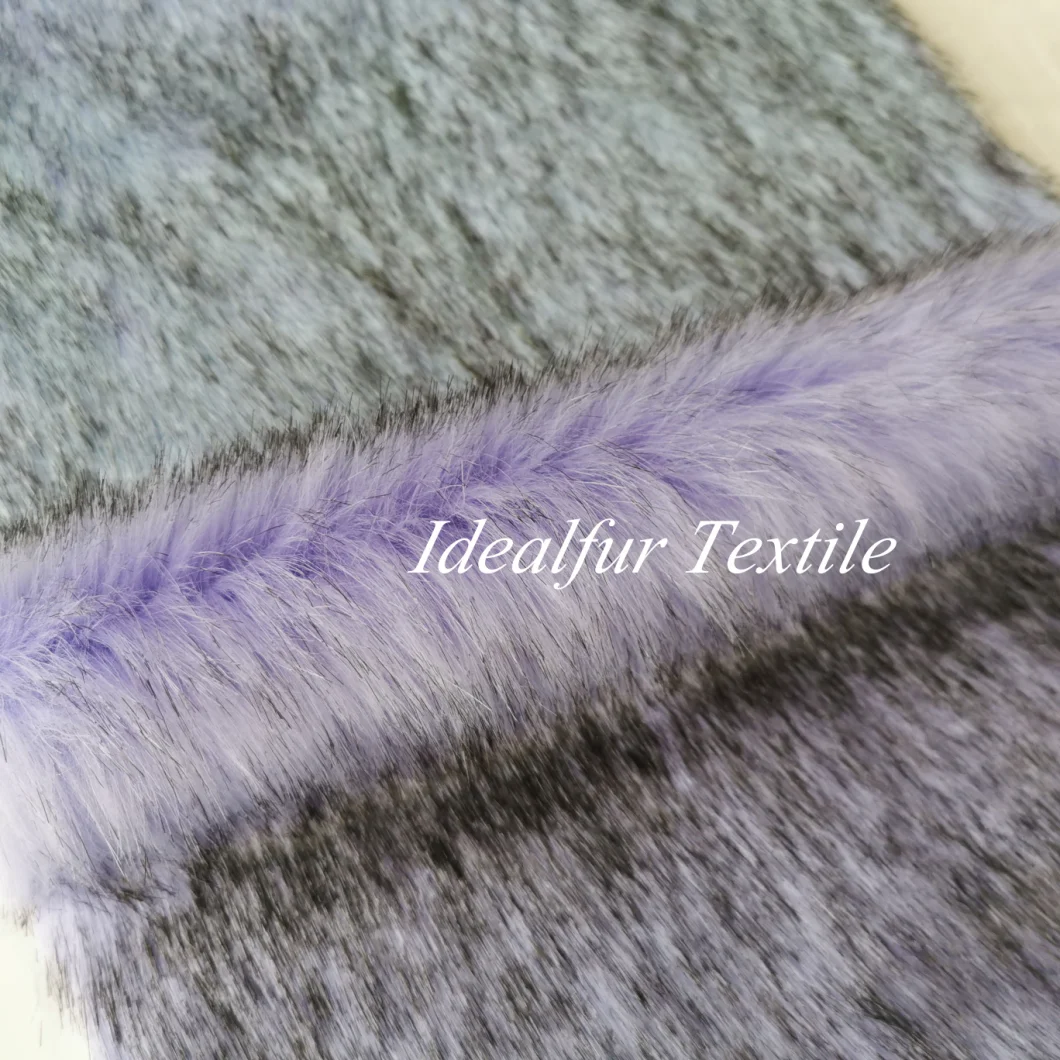 Gradient Imitation Fox Faux Fur Long Pile Fake Fur Fabric