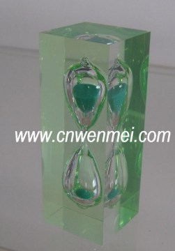 Hot sell lucite mini sand timer hourglass