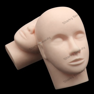 3D Makeup Practice Model Head: Silicone Human Head Model