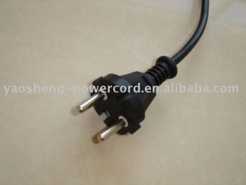 Plug, without earthing contact, non-rewirable, moulded