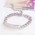 2015 personalizada plata pulsera Metal acero inoxidable, joyería para las mujeres