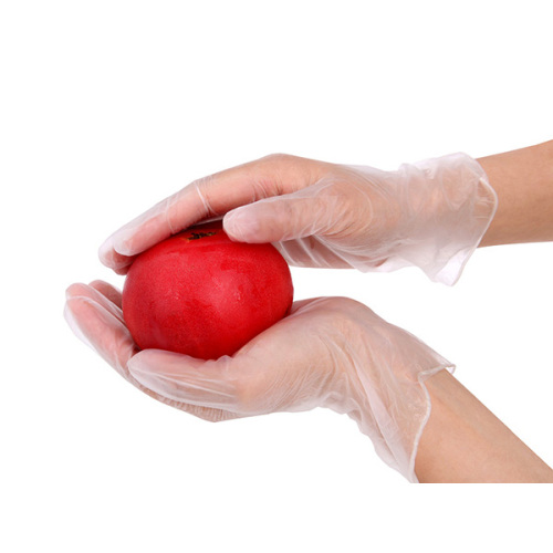 soft and comfortable clear disposable plastic vinyl gloves