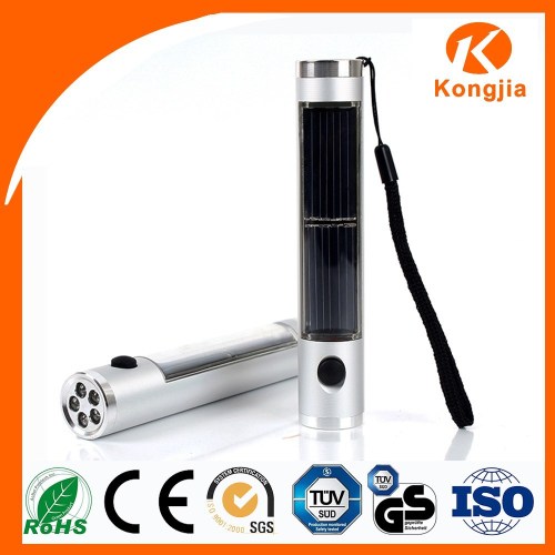 Hot Sell Aluminium Alloy Led Light Mini Solar Torch