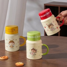 Cherri Maruko-chan Ceramic Mug - Cute and Authentic Collectible Cup for Kids and Home Use
