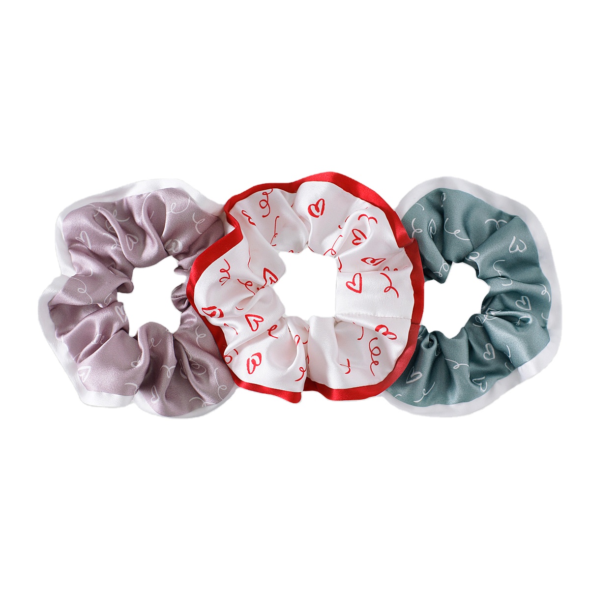 Printed Scrunchies Silk Printed Scrunchies Silk