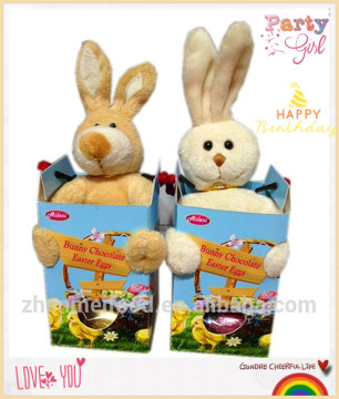chocolate candy with plush toy Bunny toy
