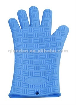 silicone glove with five fingers