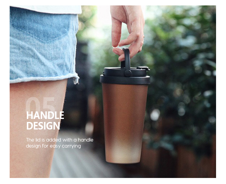 Hot Sale 16oz 304 Stainless Steel Vacuum Bottle Milkshake Cup