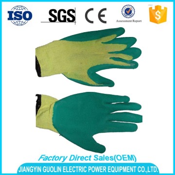 en388 10g polyester liner latex glove latex construction glove