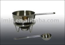 stainless steel fondue set