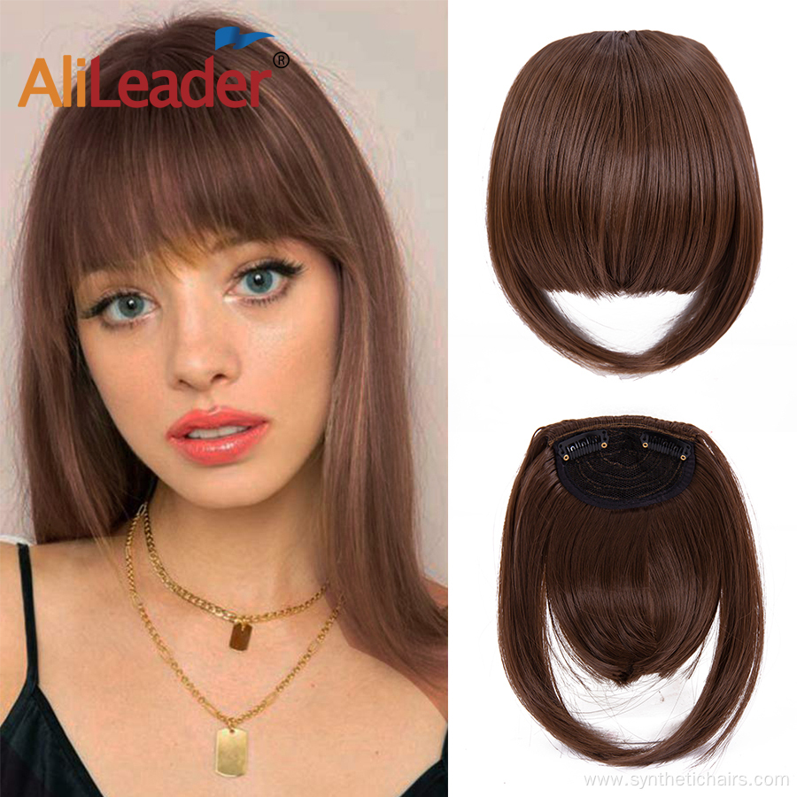 Natural Top Hairpiece Synthetic Clip In Hair Topper