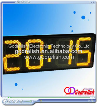 time temperature digital led clock