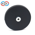 Neodymium Rubber Coated Pot Magnet with Screwed Bush