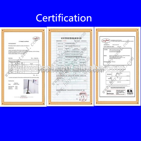 ISO17712 certification Disposable High Security Plastic Seals