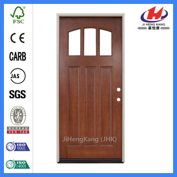 *JHK-G32 Indian Carved Wooden Doors Pine Panel Doors Single Panel Door