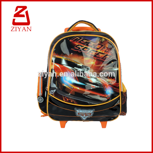 New pattern children school backpack with wheel