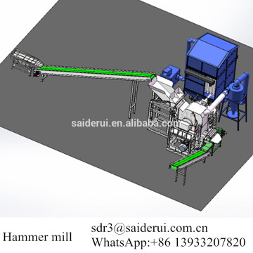 Tense Scrap Hammer Mill , Waste engine block shredder