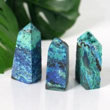 Natural Crystal Blue Azurite Tower for Decoration