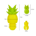 Bouteille de bouteille de vin de silicone drôle d&#39;ananas en silicone