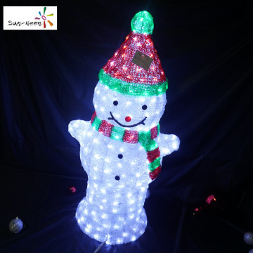 Fancy snowman family christmas snowman decoration nice plastic outdoor decorations for sale