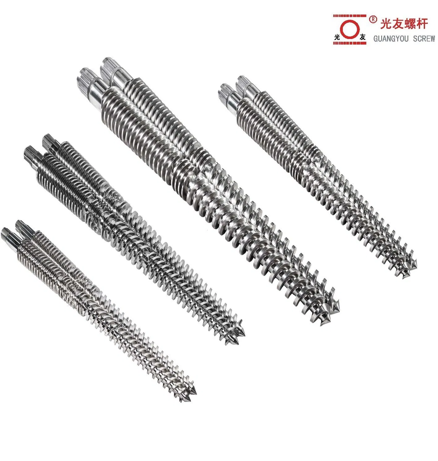 হেভি-ডিউটি বাইমেটালিক ব্যারেল কনিক্যাল এক্সট্রুডার স্ক্রু এবং ব্যারেল সেট