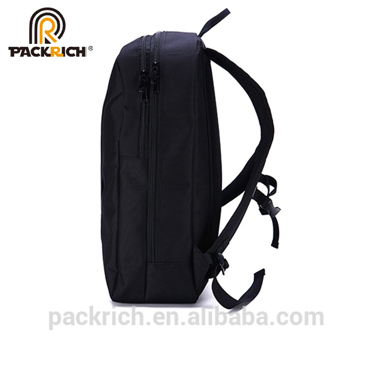 Personalized Popular Famous Brand Name Shoulder Computer Black Backpack For Man