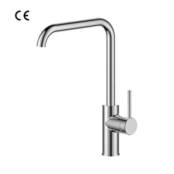 Single lever kitchen mixer brass made