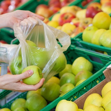 Зберігання плоских екологічних продуктових мішків