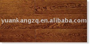 Antique engineered old wire brushed black oak floor