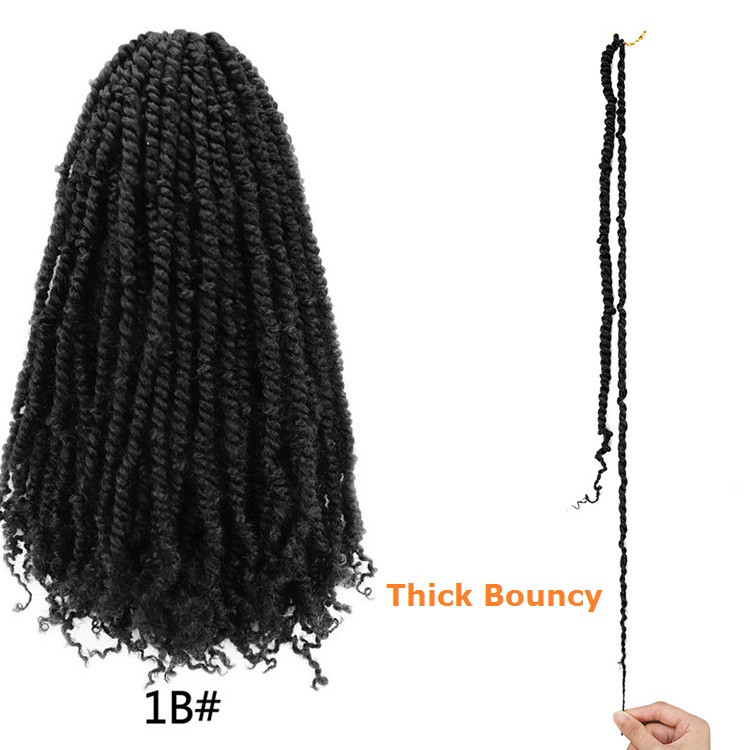 Passion Pre twisted Crochet Braids Spring Senegalese Twist Braids Fluffy Synthetic Fiber Hair Extension