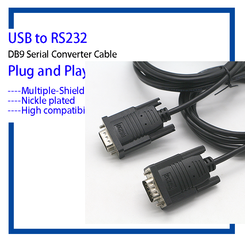 Factory Custom Plug and Play  FTDI DB9  Micro MINI type C USB to RS232 Serial Cable for Programming