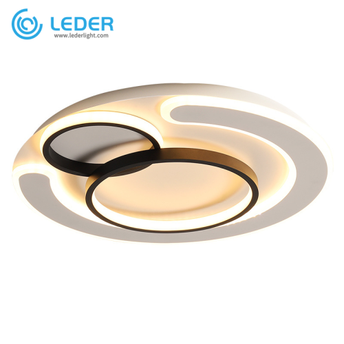 Leder Living Room Lampu siling Modern