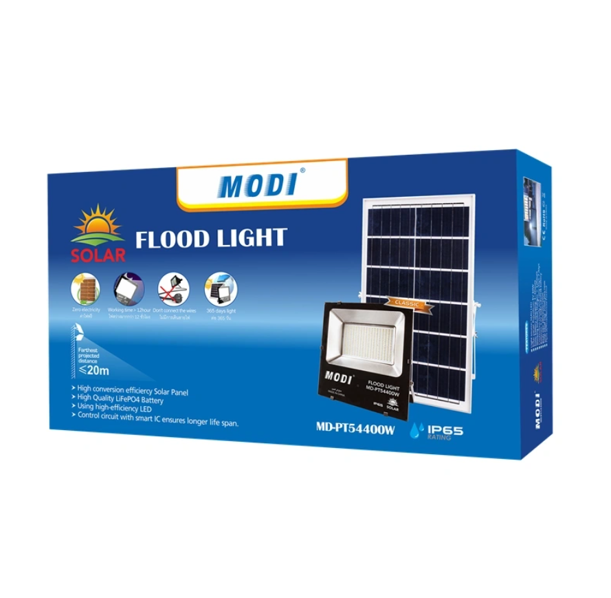 Solar floodlights for road lighting works