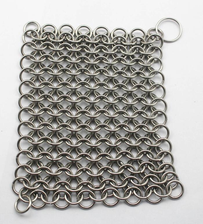 الفولاذ المقاوم للصدأ Chainmail شاشة ربط نظافة