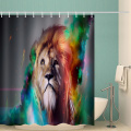 Lion waterdicht douchegordijn dier aquarel badkamer Decor