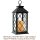 Vintage Candle Lantern z migoczącą migoczącą świecącą flomerem