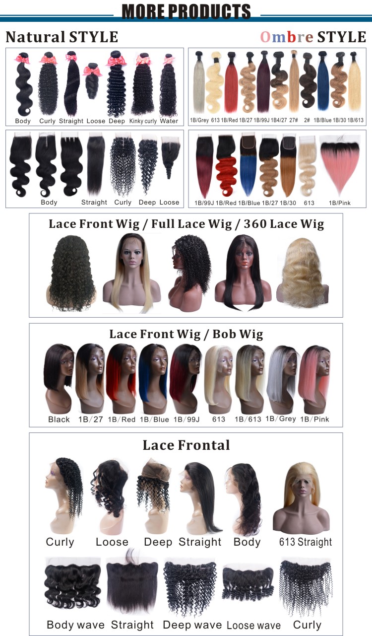 Silky Straight Wave Style and Remy Human Hair Two Tone 1B/Blue Color Ombre Human Hair Bundles