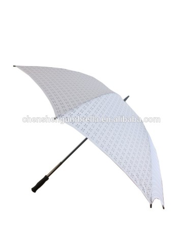 Top Quality Promotional Golf Umbrella White Glass Fibre Umbrella