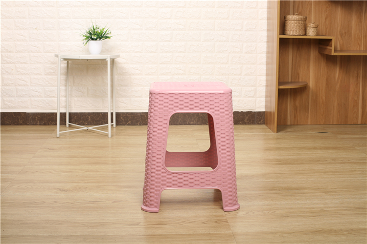 Durable Home Stackable Plastic Small Size Foot Stool Thickening Square Stool