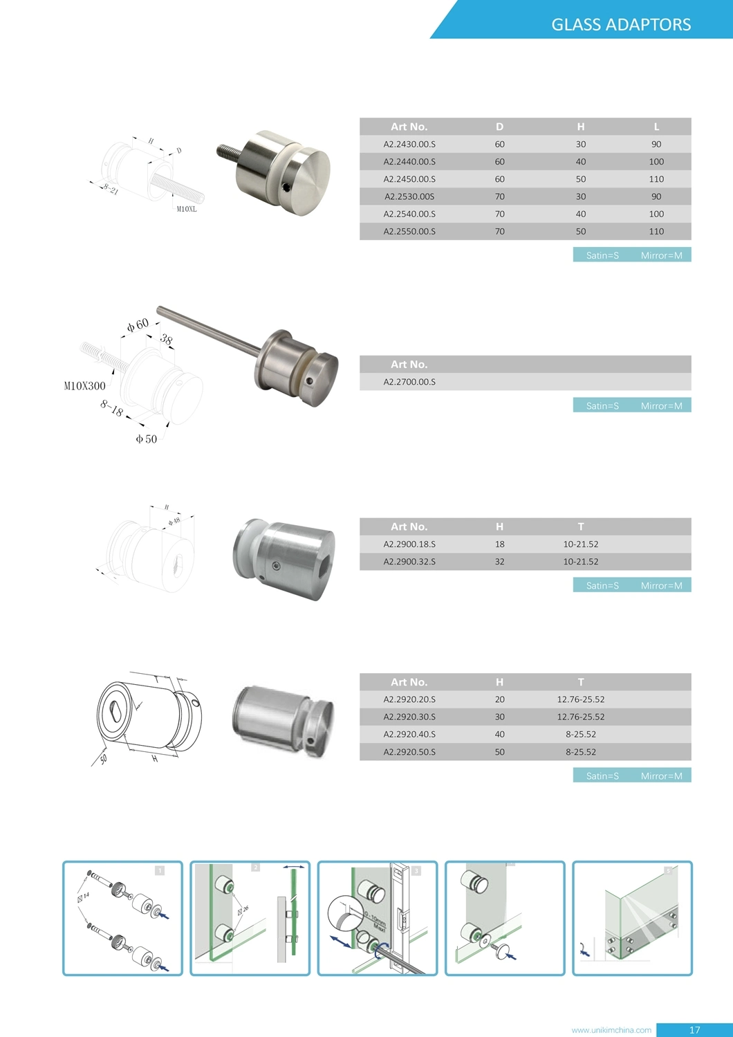 Adaptador de vidrio para pasamanos de acero inoxidable para exteriores para barandillas de balcón