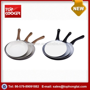 Healthy aluminum press ceramic fry pan