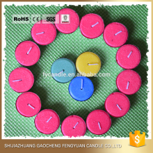 China Fengyuan unscented colored tea light candle