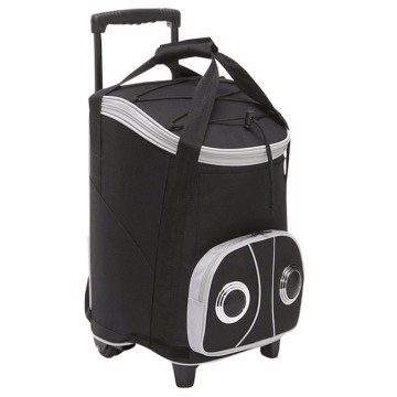 Bluetooth rolling speaker cooler trolley bag