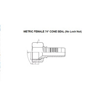 Metric Female 74° Cone Seat Seal 20711-T