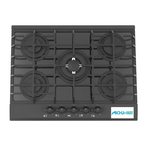 SS 70 cm Gas HOB com uma wok